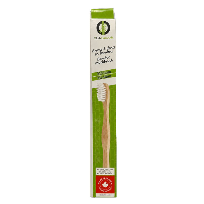 Brosse à dents medium - Blanc