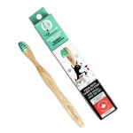 Brosse à dent en bois de bambou pour chats et petits chiens, fait au Québec par Ola Bamboo, un choix écologique