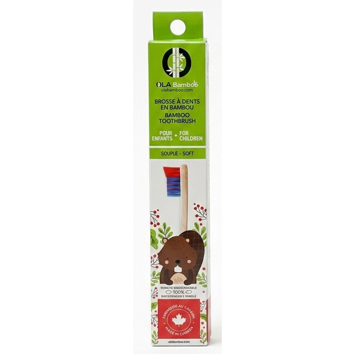 Brosse à dents pour enfants - Bleu et rouge