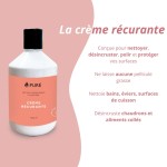 Crème récurante pour la cuisine et la salle de bain, parfait pour les surfaces de cuisson, végan, Pure